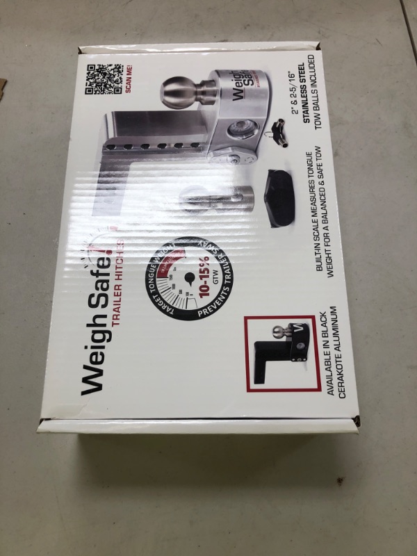 Photo 1 of Weigh Safe WS4-2 4 Drop Hitch W/ 2 Shank/Shaft Adjustable Aluminum Trailer Hitch & Ball Mount W/Built-in Scale 2 Stainless Steel Balls (2 & 2-5/