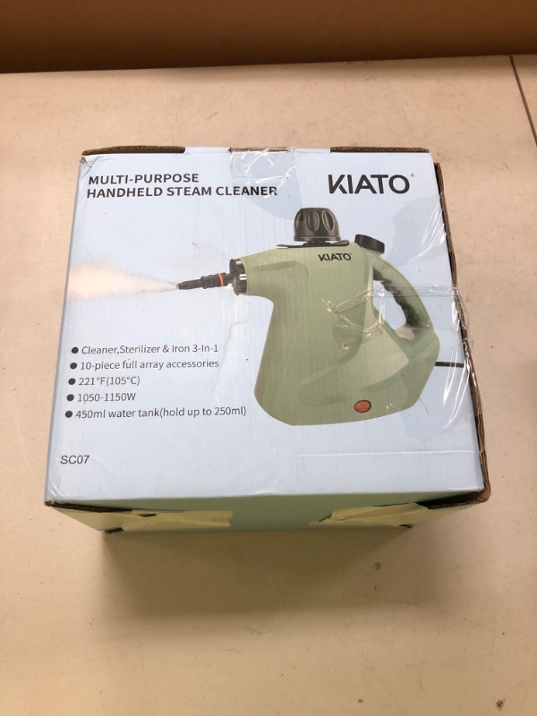 Photo 1 of Kiato Handheld Steam Cleaner, 10 in 1 Handheld Steamer for Cleaning, Upholstery Steam Cleaner for Surface Cleaning Home, Sofa, Car, Office