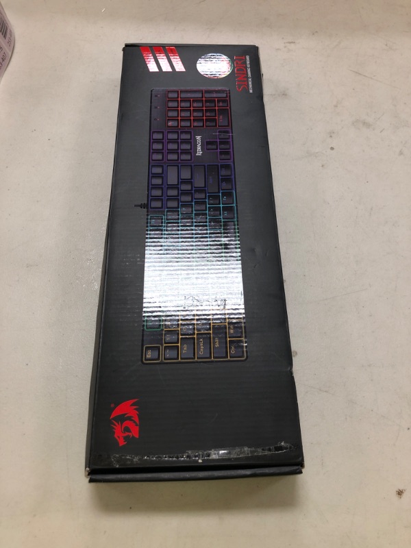 Photo 1 of Redragon Mechanical Gaming Keyboard Wired, 11 Programmable Backlit Modes, Hot-Swappable Red Switch, Anti-Ghosting, Double-Shot PBT Keycaps, Light Up Keyboard for PC Mac