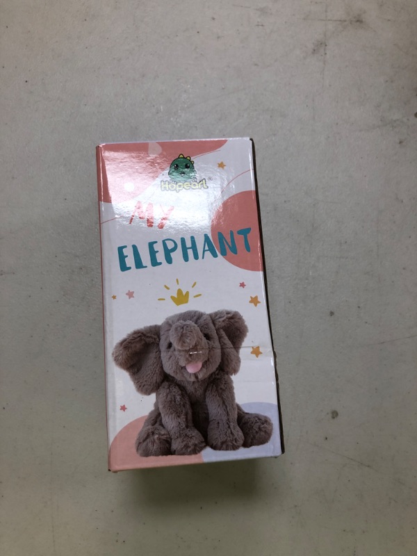 Photo 1 of Hopearl Adorable Plush Calf Elephant Toy Floppy Elephish Ultra Soft Stuffed Animal for Boys Girls Kids Toddlers, Gray, 9''