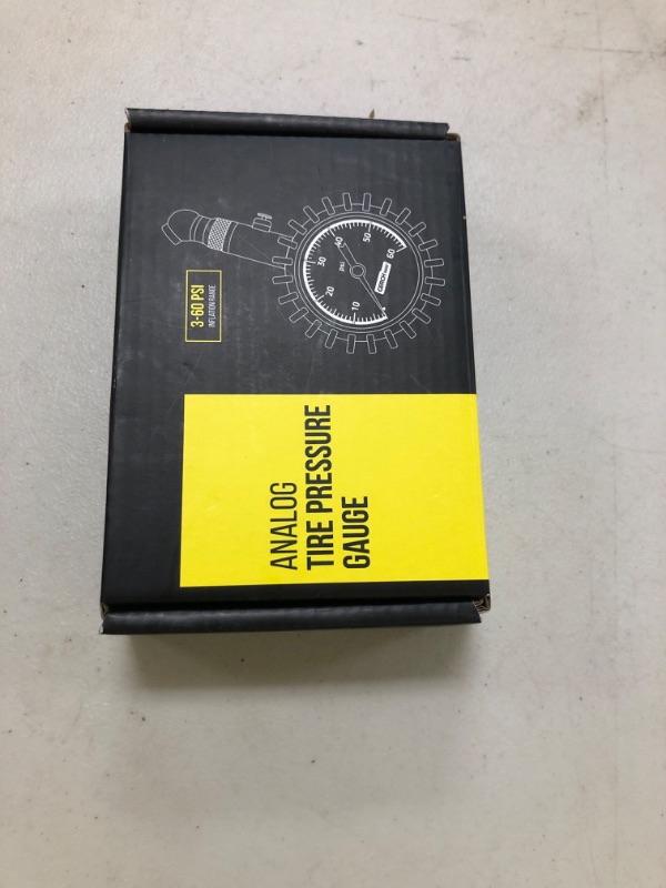 Photo 1 of Tire Pressure Gauge for Cars - Large Dial Numbers & 360° Swivel Chuck, Accurate Air Pressure Gauge for Tires - 60 PSI