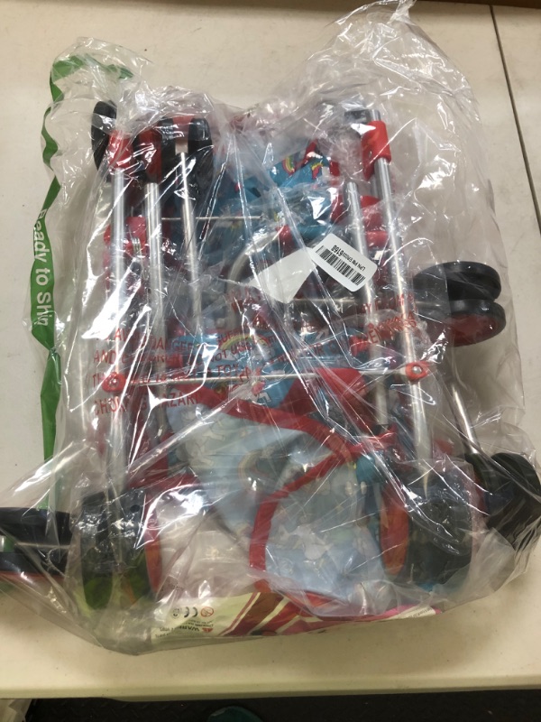 Photo 1 of fash n kolor® - Doll Stroller My First Baby Doll Strollers Toy - Flower Design with Basket in The Bottom- Doll Accessories 2 Free Magic Bottles Included (Unicorn Design)