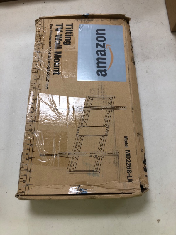 Photo 1 of Mounting Dream UL Listed TV Mount for Most 37-75 Inch TV, Universal Tilt TV Wall Mount Fit 16", 18", 24" Stud with Loading Capacity 132lbs, Max Vesa 600 x 400mm, Low Profile Flat Wall Mount Bracket