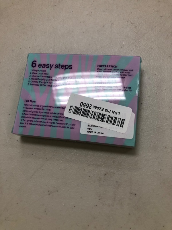 Photo 1 of BTArtbox Press On Nails Almond - Medium Press On Nail, Pink White Ombre Soft Gel Nails, Natural Reusable Stick On Nails in 15 Sizes - 30 Fake Nails Kit, Silken Fade