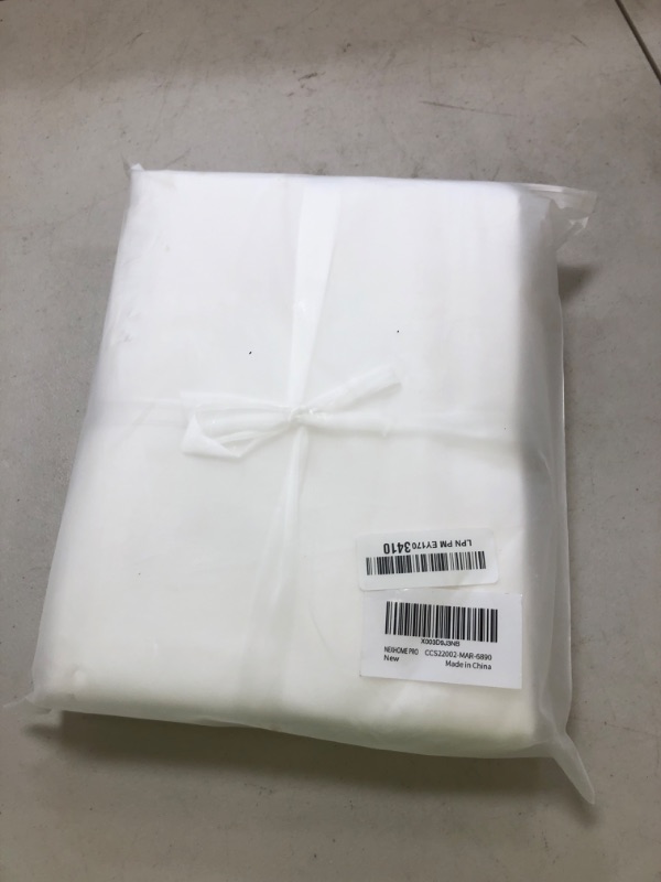 Photo 1 of NEXHOME PRO Cotton Duvet Cover Kids Twin Size Linen Look White Organic Natural 100% Washed Cotton Duvet Cover Set 2 Pieces Bedding Set with Zipper Closure and Corner Ties, Breathable(No Comforter)