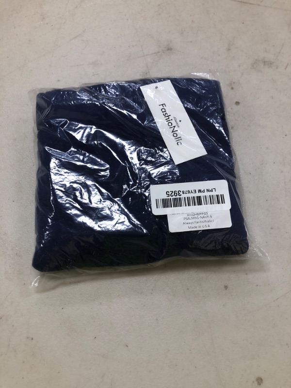 Photo 1 of FASHIONOLIC Women's Drape Front Open Cardigan Long Sleeve (S-2X, Made in USA) (PSALM91) Navy S