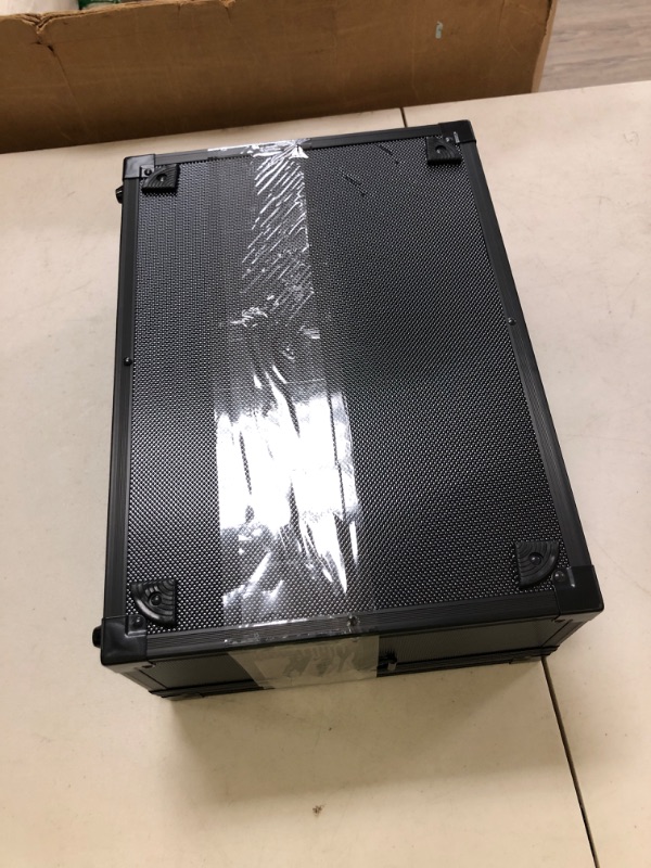 Photo 1 of LOCKCURX 600+ Toploader Storage Box, Card Storage Box for 3" x 4" 35pt Trading, 6 Customizable Foam Dividers, Secure Aluminum Alloy Design, Fits PSA Slabs, Graded & Collectible Cards
