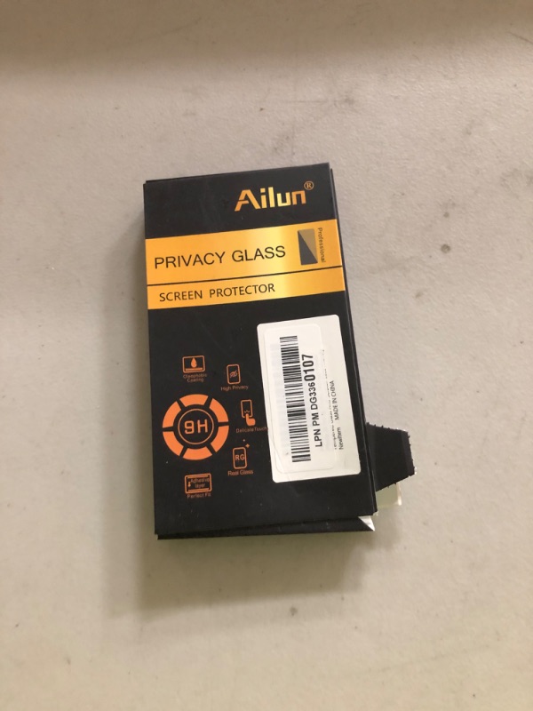 Photo 1 of Ailun 3 Pack Privacy Screen Protector for iPhone 16 Pro [6.3 inch], Anti Spy Private Tempered Glass Anti-Scratch Case Friendly