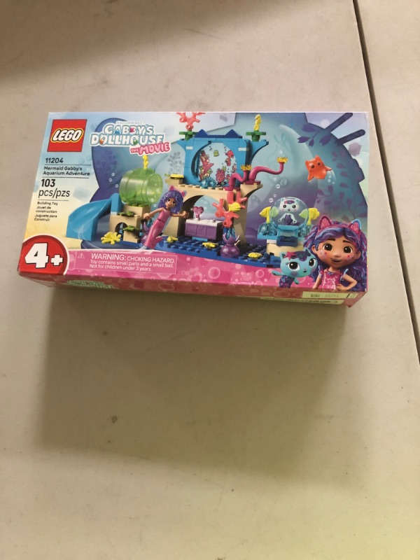 Photo 1 of LEGO Gabby’s Dollhouse Mermaid Gabby’s Aquarium Adventure Building Blocks - Pretend Play & Learning Toy for Girls & Boys, Ages 4+, with Gabby & Mercat Mini Dolls - Gift Idea for Birthdays - 11204