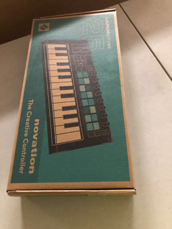 Photo 1 of Novation Launchkey Mini 25 MK4 — Portable 25 Mini-Key, USB, MIDI Keyboard Controller with DAW Integration. Chord Mode, Scale Mode, Drum Pads, and Arpeggiator. Includes Music Creation Software Bundle