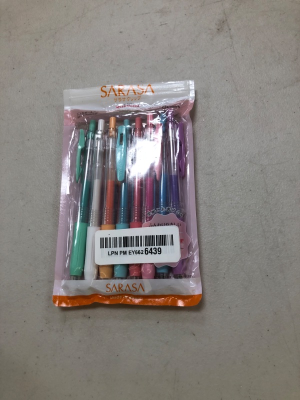 Photo 1 of ZEBRA Sarasa Clip 0.5mm Ballpoint Pen, 8 Color Set (JJ15-8C-MK )