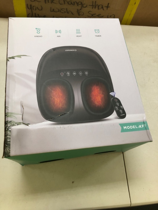Photo 1 of Shiatsu Foot Massager Machine with Heat & Remote, 2025 Upgraded Deep Kneading Feet Massager for Plantar Fasciitis & Neuropathy, 3 Heat Levels, Multi-Mode Massage, Auto-Off Timers, Gifts for Women Men