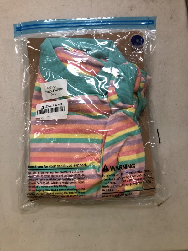 Photo 1 of FUAMEY Recovery Suit for Dogs After Surgery,Soft Breathable Dog Bodysuit E-Collar & Cone Alternative Surgical Suit,Male Female Dog Neuter Spay Suits Anti Licking Wounds Onesie Mint Green Stripes XL