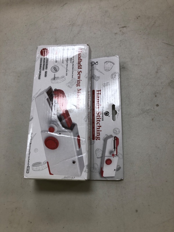 Photo 1 of Handheld Sewing Machine, Quick Sew Mini Portable Electric Sewing Machine For Beginners Adults, Easy To Use Suitable for Sewing Clothes, Fabrics, Cutains, Family Travel, DIY