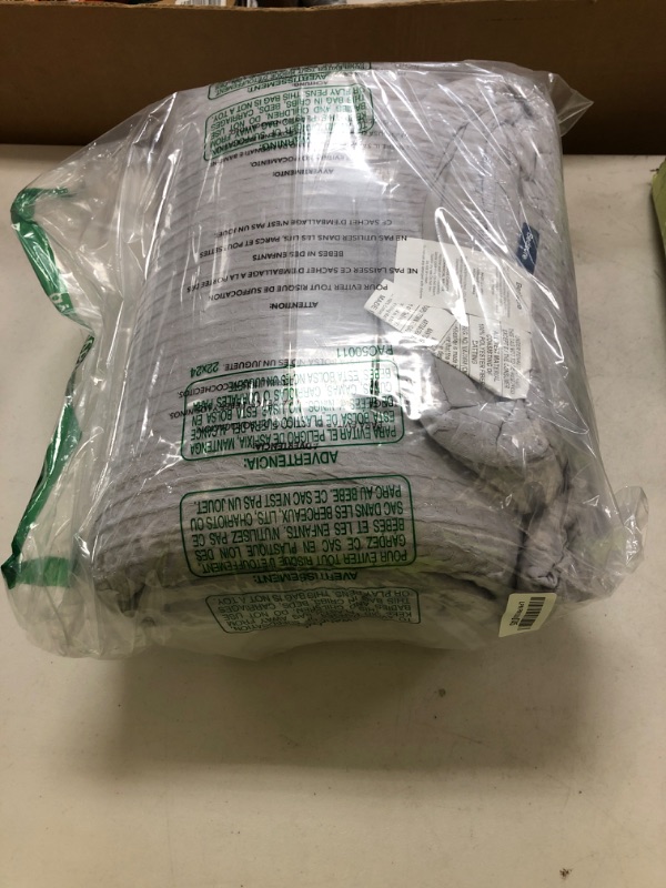 Photo 1 of Bedsure Waffle Comforter Set King, Grey Soft Bedding, Waffle Weave Bed Set, 3 Pieces, 1 Comforter (104"x90") and 2 Pillow Shams, Cotton Shell and Polyester Lining for All Seasons