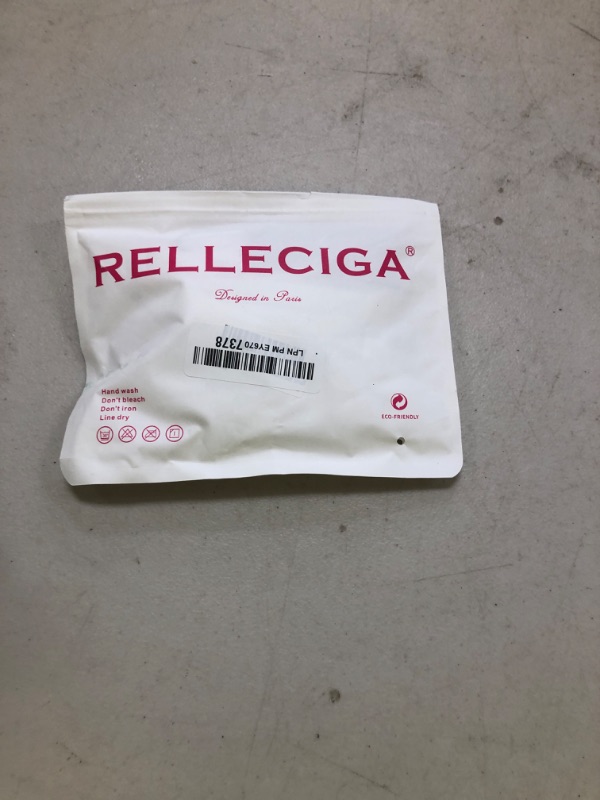 Photo 1 of RELLECIGA Women's White Cheeky Brazilian Cut Bikini Bottom Size Small
