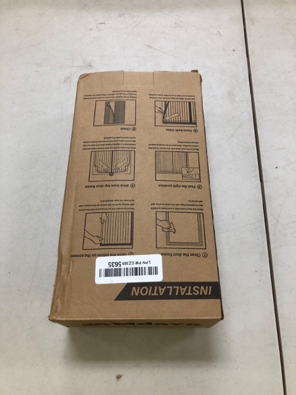Photo 1 of Mesh Screen with Magnetic Closure-Keeps Bugs Out Let Breeze in, Heavy Duty - Pet and Kid Friendly, Works with Front, Sliding Doors (38 x 82 Inch)