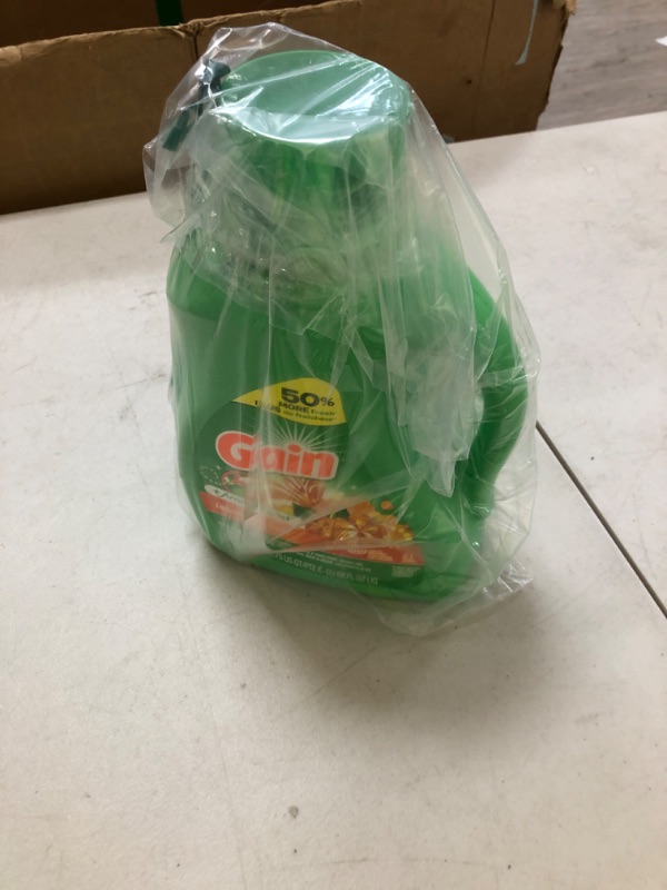 Photo 1 of Gain + Aroma Boost Liquid Laundry Detergent, Island Fresh Scent, 61 Loads, 88 oz, HE Compatible