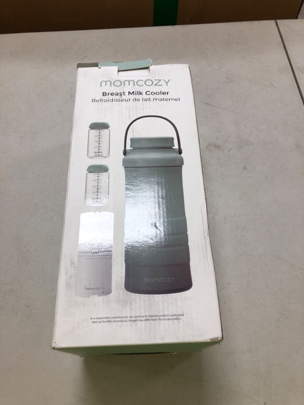 Photo 1 of Momcozy 22oz Portable Breast Milk Cooler for Outdoor, Life Saver with 360° Total Cooling for 24 Hours, Larger Capacity Travel Breastmilk Chiller with 2pcs Baby Bottles for Breastmilk Storage, Green
