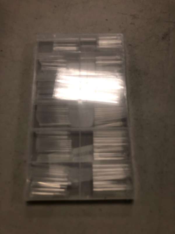 Photo 1 of Luckyfairy 2XL Straight Square Nail Tips, No C Curve Gel Nail Tips Half Cover 240Pcs Extra Long Gel Tips Acrylic False Nail Tips Tapered Square Press On Nails For Nail Salons Home DIY 12 Sizes