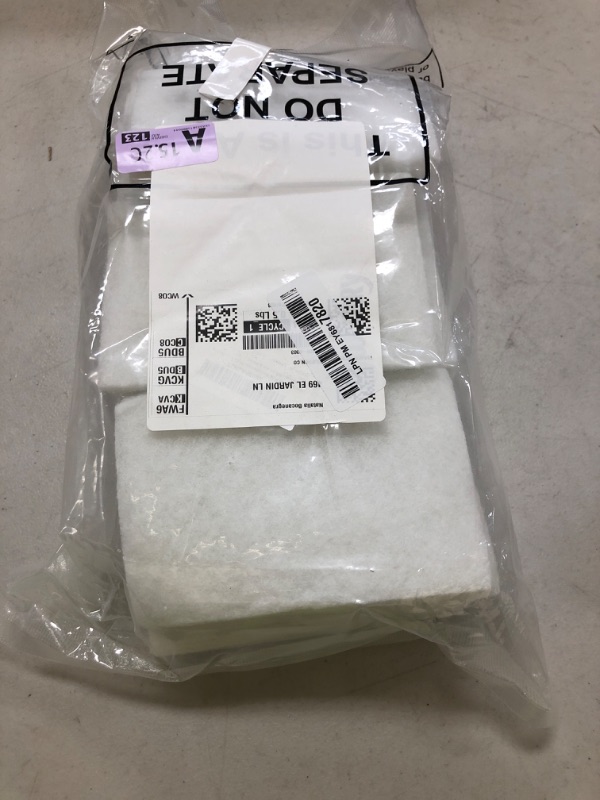Photo 1 of Hoolerry 40 Pcs White Scrub Pads Light Duty Scouring Non Woven Pad Non Scratch Abrasive Hand Multipurpose Scouring Sponge Multi Surface Scrubber Pads for Cleaning Polishing Home(4 x 6 Inch,White)