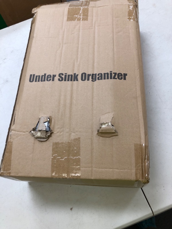 Photo 1 of Under Sink Organizer, 2 Packs 2 Tier Under Sink Organizers and Storage, Slide out Pull out Cabinet Organizer Shelf, Metal Sliding Drawer for Kitchen Bathroom Pantry Cabinet Closet Organization Rack