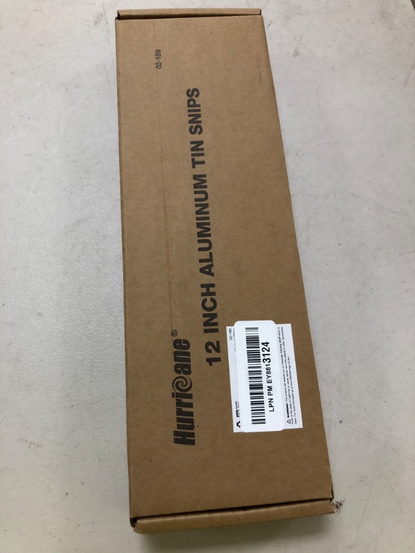 Photo 1 of HURRICANE Aluminum Metal Cutter with Replaceable Blades, 12 inch Straight Cut Aluminum Snips, Large Handle Metal Shears for Cutting Tin, Copper, Vinyl, Steel, and Stainless Steel