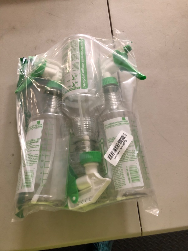 Photo 1 of HARRIS Professional Wide Mouth 32oz Empty Spray Bottles for Cleaning Solutions (3-Pack), All-Purpose with Clear Finish, Pressurized Sprayer, Adjustable Nozzle and Measurements