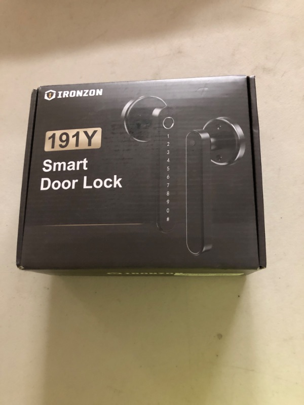 Photo 1 of IRONZON Fingerprint Door Lock Smart Door Lock with Keypad with Handle for Home Hotel Office Apartment Bedroom