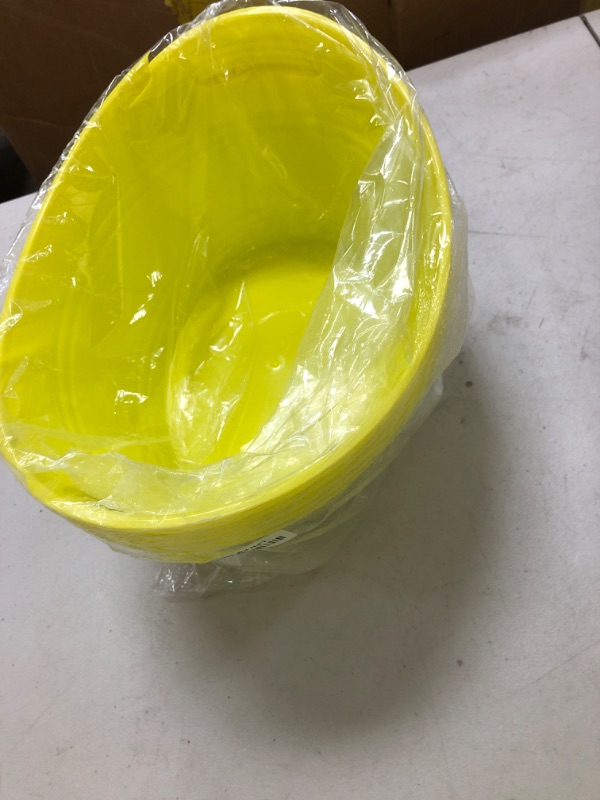 Photo 1 of Patelai 6 Pcs Ice Buckets Bulk, Plastic Ice Buckets with Handles, Oval Storage Tub, Large Capacity Ice Drink Tub for Party Bar Wine Beer Champagne Beverage Bottle Cooler(4.5 Liter,Yellow)