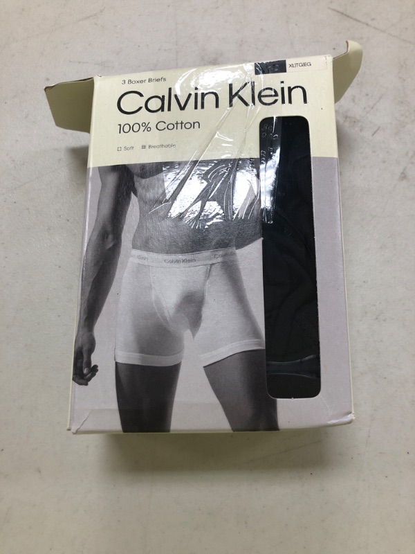 Photo 1 of Calvin Klein Men's Cotton Classics 3-pack Boxer Brief, 3 Black, X-Large