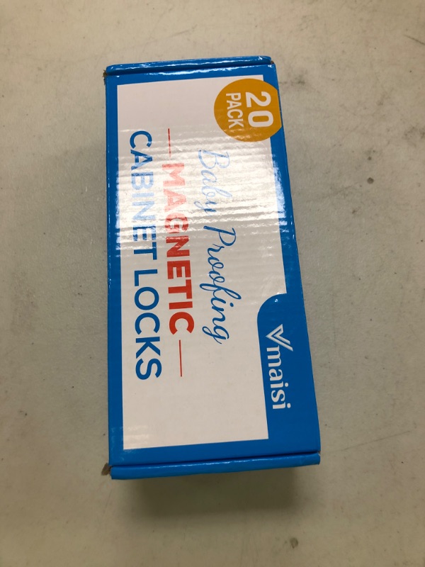 Photo 1 of 20 Pack Magnetic Cabinet Locks Baby Proofing - Vmaisi Children Proof Cupboard Drawers Latches - Adhesive Easy Installation