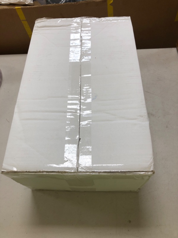 Photo 1 of FLOWERCAT 200PCS White Plastic Plates Disposable Plates for Party - Heavy Duty Plastic Plates - 100 10" Dinner Plates and 100 7" Salad Plates for Weddings, Easter Parties and Events