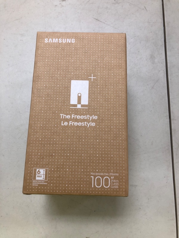 Photo 1 of Samsung 30” - 100” The Freestyle 2nd Gen with Gaming Hub Smart Portable Projector, FHD, HDR, Big Screen Home Theater Experience, 360 Sound, SP-LFF3CLAXXZA, 2023 Model