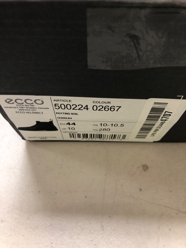 Photo 1 of ECCO Men's Helsinki 2.0 Double Gore Chelsea Boot, Potting Soil Nubuck, 10-10.5