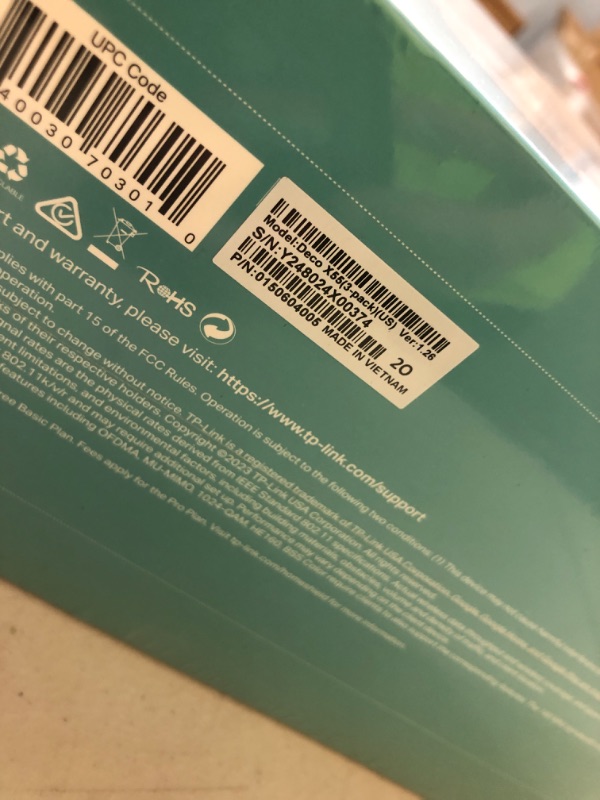 Photo 1 of TP-Link Deco X55 AX3000 WiFi 6 Mesh System - Covers up to 6500 Sq.Ft, Replaces Wireless Router and Extender, 3 Gigabit Ports per Unit, Supports Ethernet Backhaul, Deco X55(3-Pack)