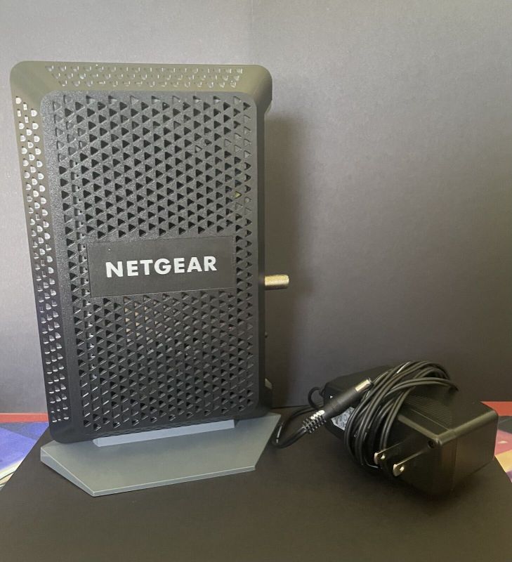 Photo 1 of NETGEAR CM1000 DOCSIS 3.1 Cable Modem - Black W/Power Supply