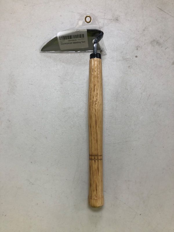 Photo 1 of TOYPOPOR Japanese Weeding Sickle Hoe, Gardening Tools, Weed Remover, Hand Weed Cutter, Kama Twisted Scythe with High Carbon Steel Blade for Cutting Grass, Soil loosening, harvesting, Digging