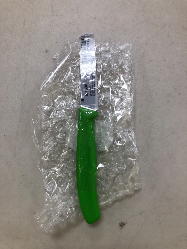 Photo 1 of Victorinox 3.25 Inch Swiss Classic Paring Knife with Straight Edge, Spear Point, Green