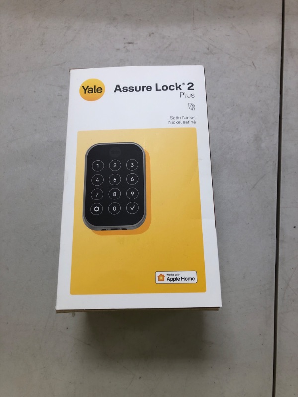 Photo 1 of Yale Assure Lock 2 Plus Apple Home Keys, Nickel Keyless Entry Door Lock with Keypad for Code Entry Lock and Auto-Unlock (No Wi-Fi) Remote Access Requires Apple Home Hub via HomeKit, ?YRD450-N-BLE-619