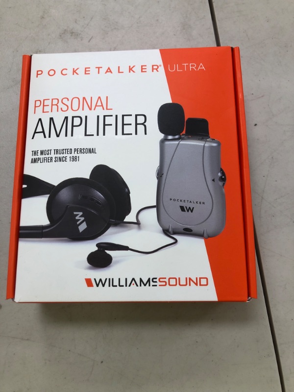 Photo 1 of Williams Sound PKT D1 H26 with Rear-wear Headphone