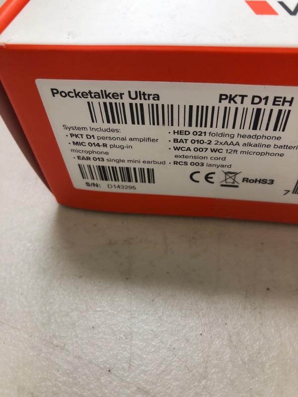 Photo 1 of Williams Sound PKT D1 H26 with Rear-wear Headphone