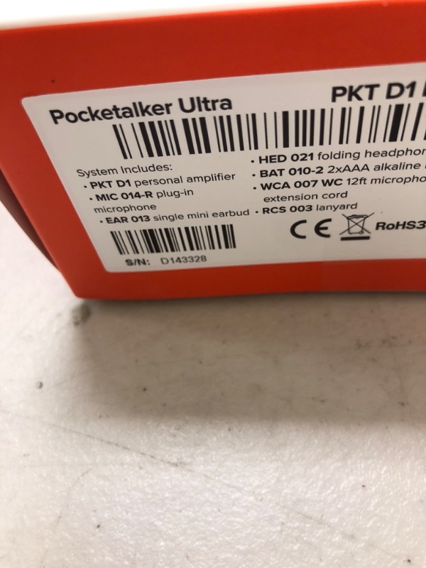 Photo 1 of Williams Sound PKT D1 H26 with Rear-wear Headphone