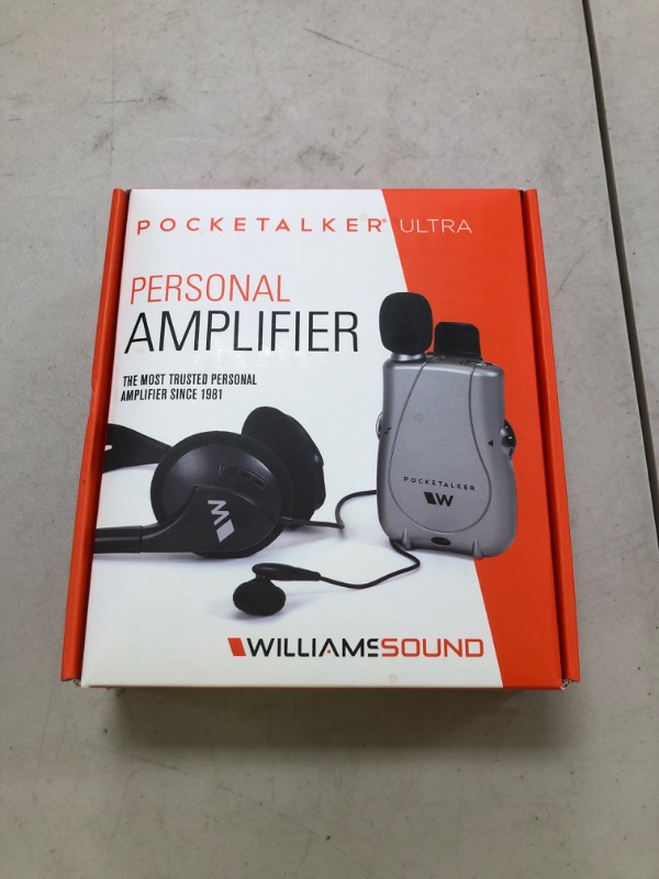 Photo 1 of Williams Sound PKT D1 H26 with Rear-wear Headphone