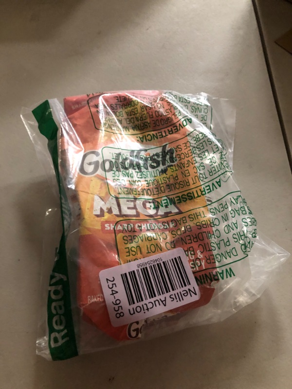 Photo 1 of Goldfish Mega Bites Sharp Cheddar Cheese Crackers, 5.9 Oz Bag