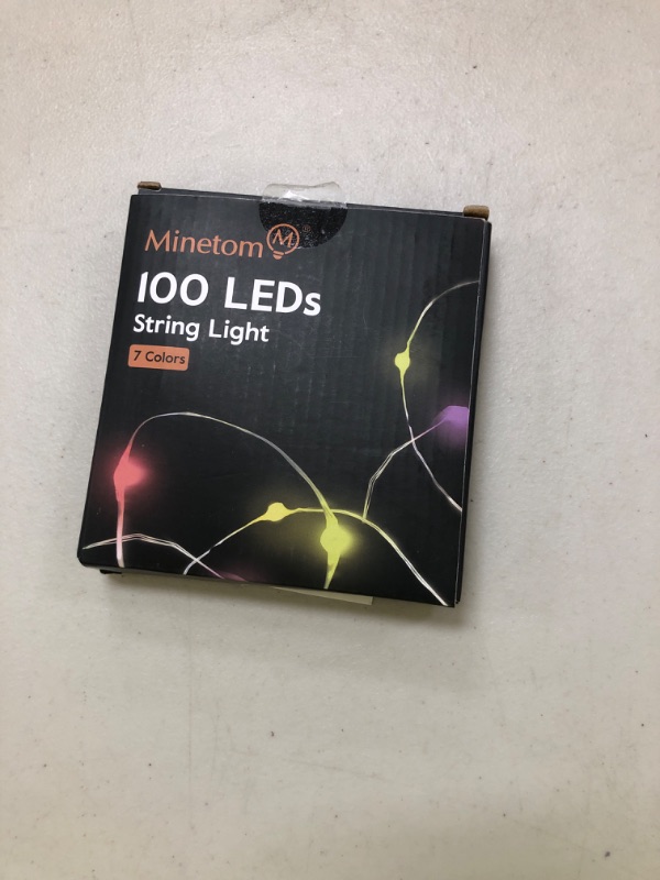 Photo 1 of Minetom Fairy Lights Color Changing - 33FT 100 LED String Lights with Remote,11 Modes, USB Fairy Lights Indoor, Twinkle Christmas Fairy Light for Bedroom Indoor Classroom