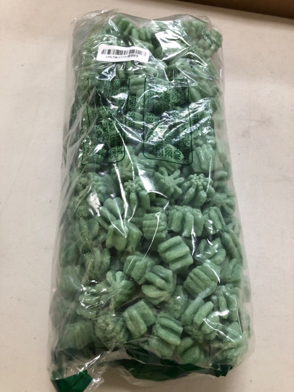 Photo 1 of Magicwater Supply - .25 Cu Ft - Green Leaf Shaped Recycled Anti Static Packing Peanuts - Compostable & Biodegradable Cushion for Shipping - Dust-Free & Abrasion Resistant - Void Filler