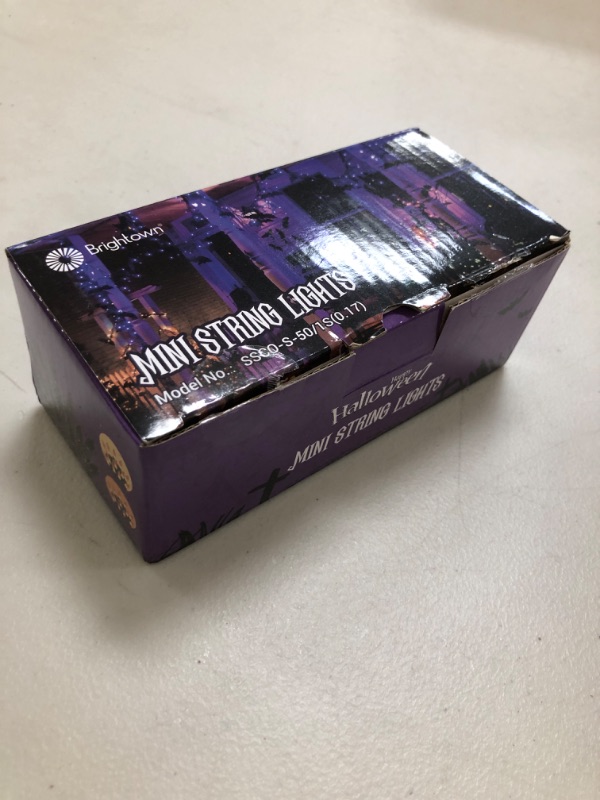 Photo 1 of Purple Halloween Mini Lights, 50 Count 13 Feet Incandescent Bulb Mini String Lights, Connectable Halloween Light for Haunted House Ghost Party Holiday Window Indoor Outdoor Decoration, Purple