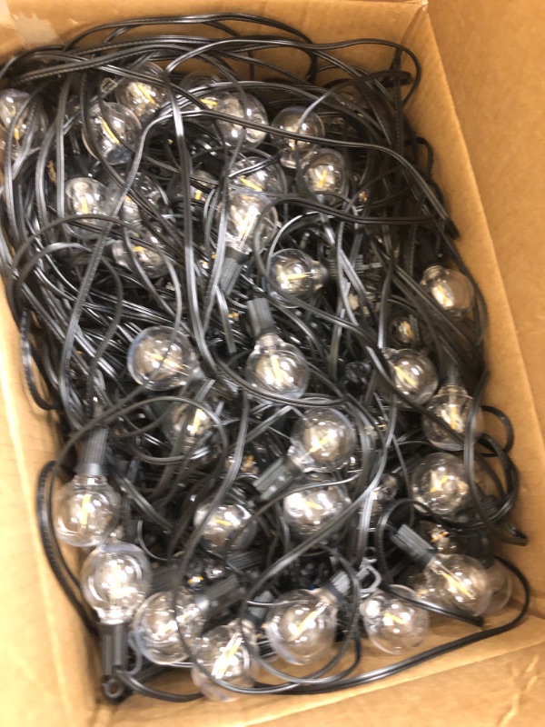 Photo 1 of Brightown 208FT Solar String Lights Outdoor with Remote and 102 LED Shatterproof Bulbs, Dimmable & Timable, 3 Light Modes, Solar Patio String Lights Outdoor for Cafe, Garden, Deck, Outside Wedding