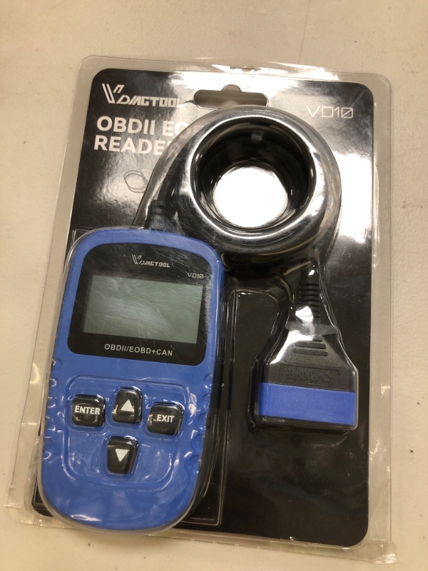 Photo 1 of VDIAGTOOL VD10 OBD2 Scanner Code Reader Car Diagnostic Tool Engine Fault Code Reader for Turn Off CEL with Freeze Frame/I/M Readiness for All OBDII Protocol Cars, OBD2 Scanner Diagnostic Tool